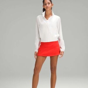 Lululemon Pace Rival Mid Rise Hot Heat/Red Athletic Skort Sz 4